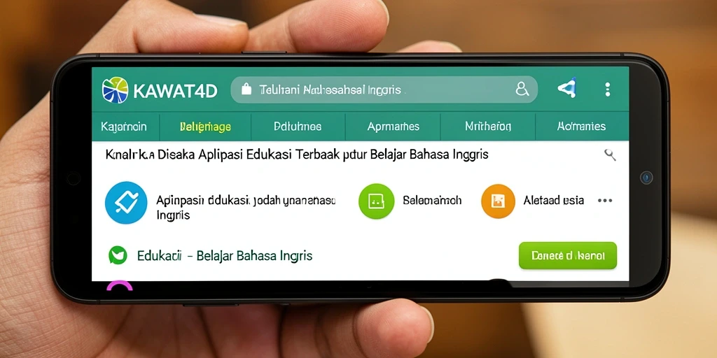 Tampilan antarmuka KAWAT4D yang menarik dan user-friendly.