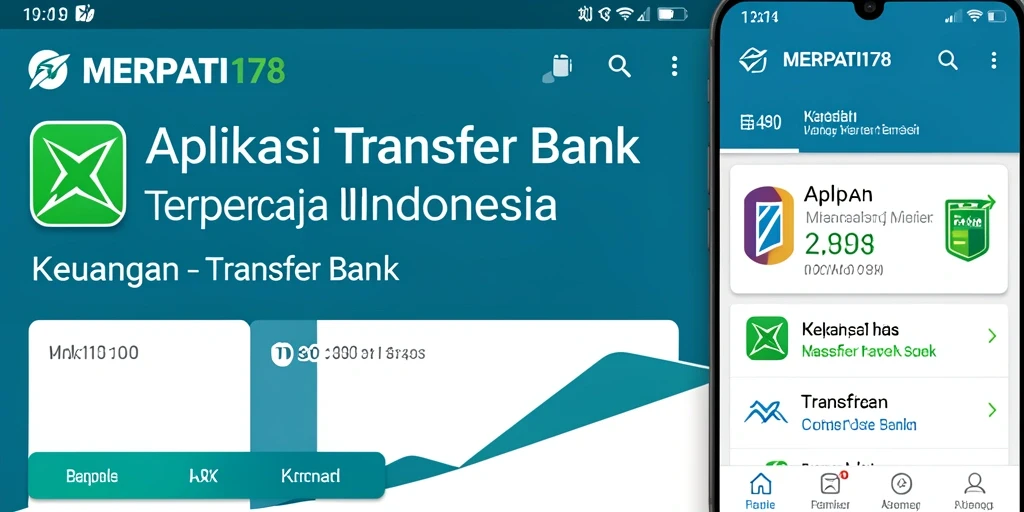 Tampilan antarmuka pengguna MERPATI178 untuk transfer bank yang sederhana.